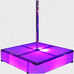 LED Light-Up Dance Pole Stage Platform