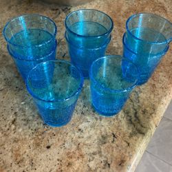 8 Glasses Hand Made 