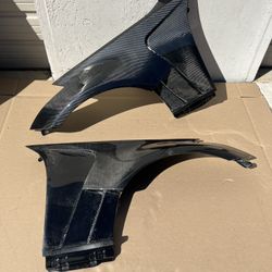New 2003 - 2008 Nissan 350Z Z33 Carbon Creations AMS GT2 Front Fenders - 2 Piece - Part # 116221   Bumper Body Kit 
