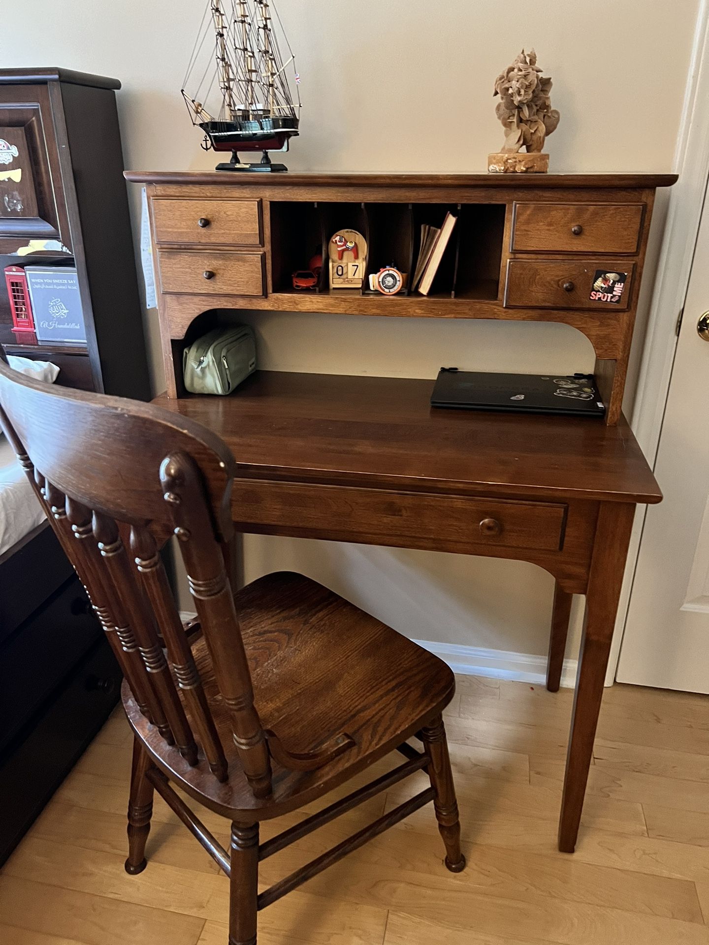 Small Vintage Desk And Chair