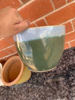 Glazed Ceramic Planter Pot