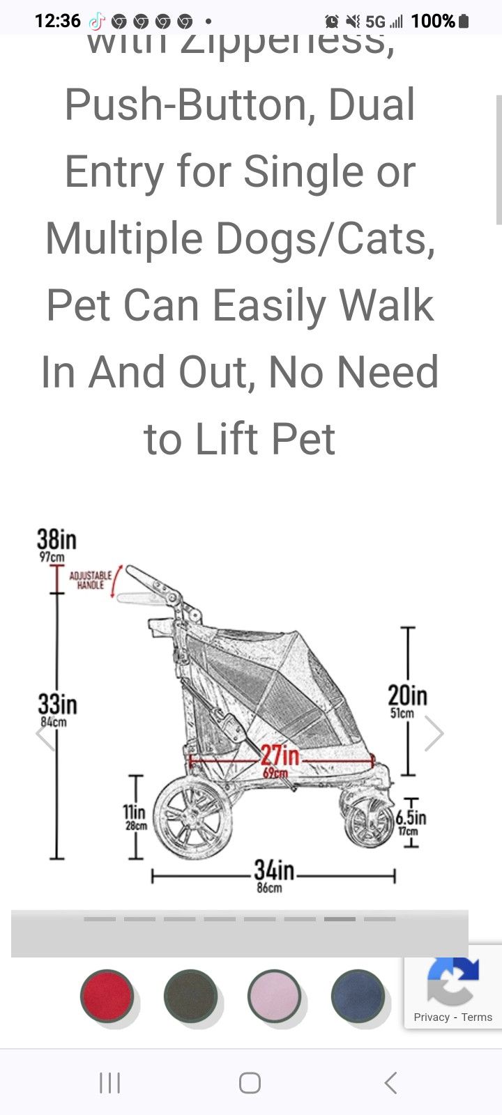 Large Pet Stroller