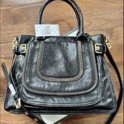 Michael Kors Black Naomi Handbag Satchel Shoulder Purse. New with Tag and Dust Bag. 