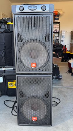 JBL PA Speakers with AMP