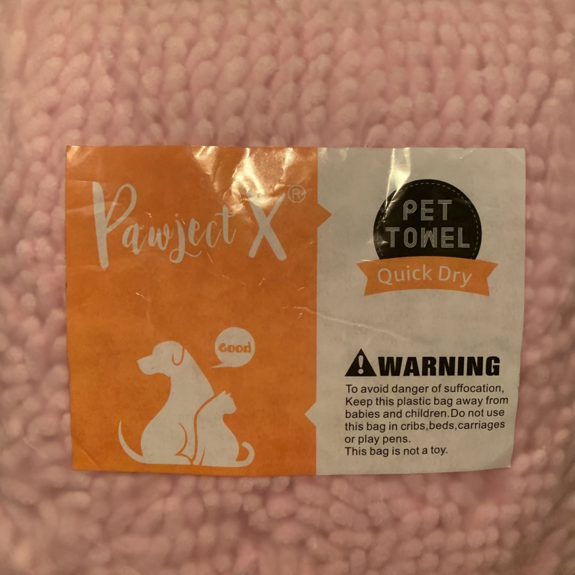 Pink Pet Towel
