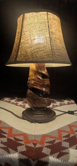 Handcrafted Cedar Lamp
