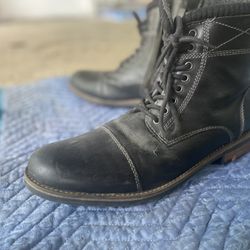 Black Mens Boots Size 13