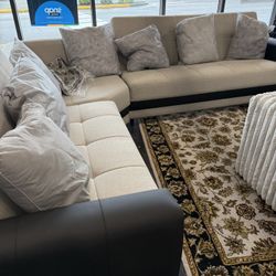 3 Piece Sectional ( Turkish Made) Both Pieces Turn Into Bed