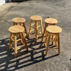 Set Of 5 bar Stools