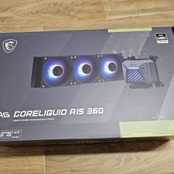 MSI MAG Coreliquid A15 360 Black ARGB AIO Liquid Cooler