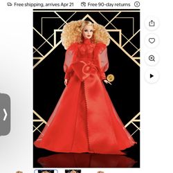 Barbie Collector Mattel 75th Anniversary Doll (12-in Blonde) in Red Gown