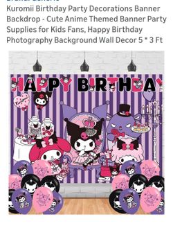 Kuromi Birthday Banner