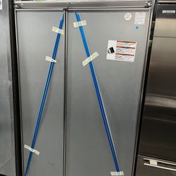 KitchenAid Panel Ready Side By Side 48” Built In Refrigerator 