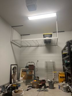 Overhead storage rack