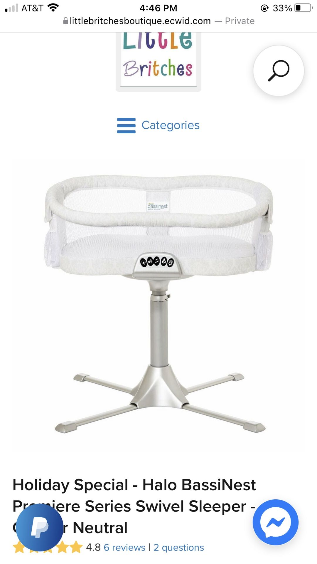 Halo Bassinest Premiere Swivel Sleeper