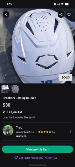 Batting helmet