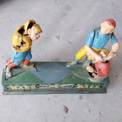 Cast Iron baseball antique toy