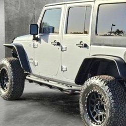 Jeep Wrangler JKU Rock Sliders/Side Steps