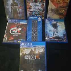 5 Various AAA PS4 Games
