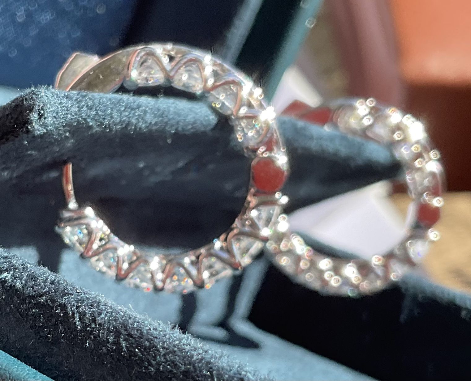 2ctw Huggie 14k White Gold Lab Grown Diamond Earrings