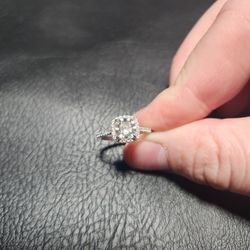 1.39ct Cushion Halo Engagement Ring