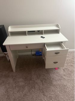 Wood Desk and Chair