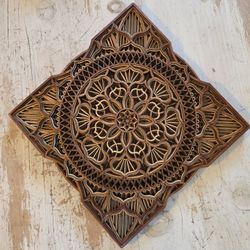 Wooden Mandala Wall Art 