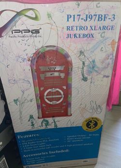 Retro Xlarge jukebox  bluetooth