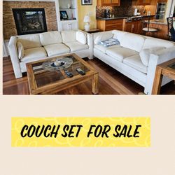 Couch Set In White