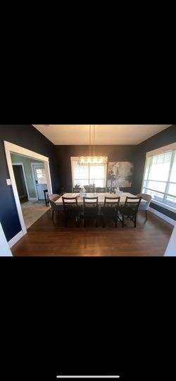 Dining Table With Black Chairs (8)