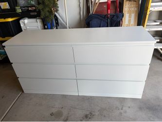 White 6 Drawer IKEA Dresser