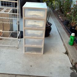 plastic 5 drawer