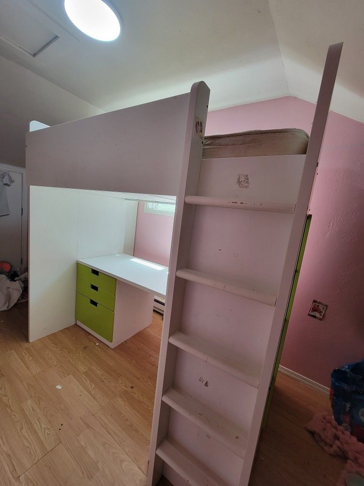 Loft Bed Ikea Smastad.