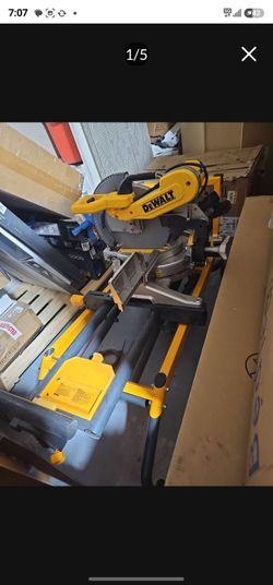 Dewalt 12vinch double bevel with aftermarketv saw stand