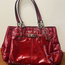 Beautiful Red Coach Purse
