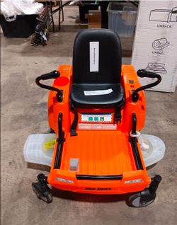 Kid Trax 12V Zero Turn Lawn Mower Tractor Toy - Riding Lawn Mower, Outdoor Toys, Kids Electric Car, Ride On Tractor, Dual Handle, Twist and Turn, Spee