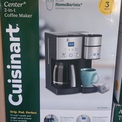 Brand new, sealed box Cuisinart 2-in1 Coffeemaker 