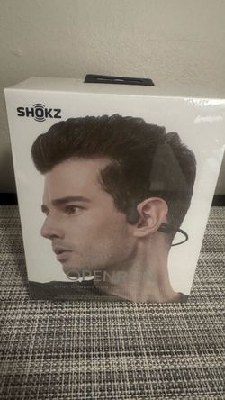 Shokz OpenRun Bluetooth Wireless Headphones - Black: Open-Ear, Built-In Microphone, Water-Resistant