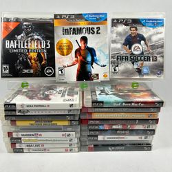 Lot of 21 Sony PlayStation 3 PS3 Games