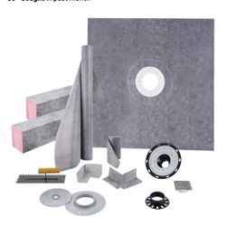 Shower curb kit 48x48 - Open Box New + Shower Head