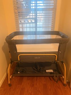 grey bassinet