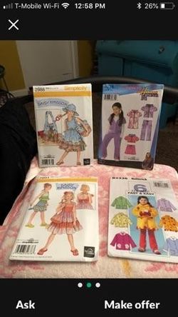 Daisy Kingdom & Hannah Montana Patterns New , Plus Sewing Fabric Crafts Children New