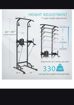 Power Tower Pull-Up Dip Station
