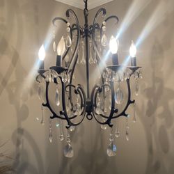 Black Iron Chandelier 