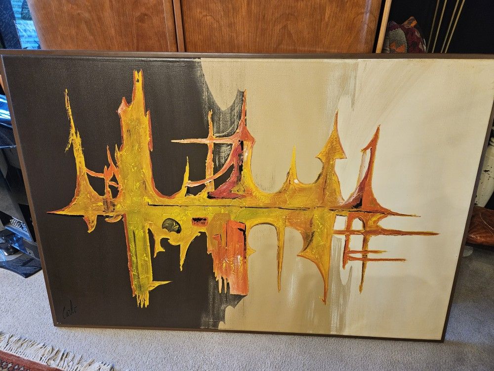 Carlo Of Hollywood Mid Century Painting