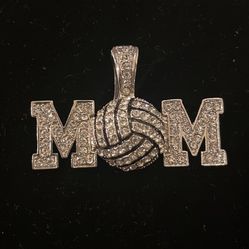 Volleyball mom Necklace Pendant