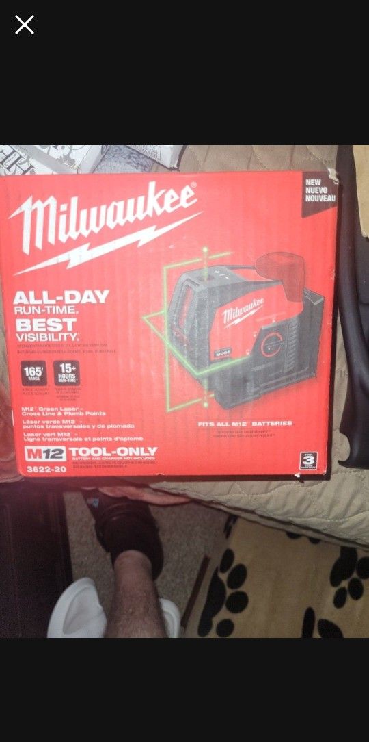 Milwaukee Laser Level 165' Range Green Laser