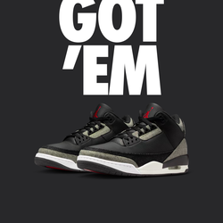 Jordan 3 Retro Levis Black