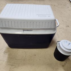 Large Rubber Made Cooler With Water Cooler...comes With Free Smaller Cooler