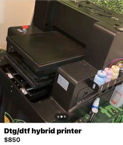 Dtg/dtg hybrid printer